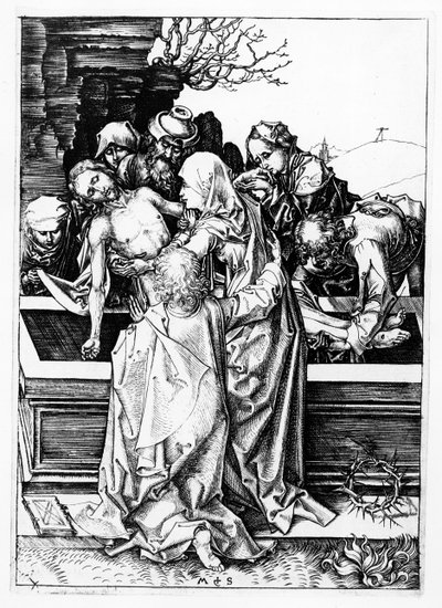 The Entombment by Martin Schongauer